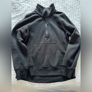 Scuba funnel neck half zip long xs/s black